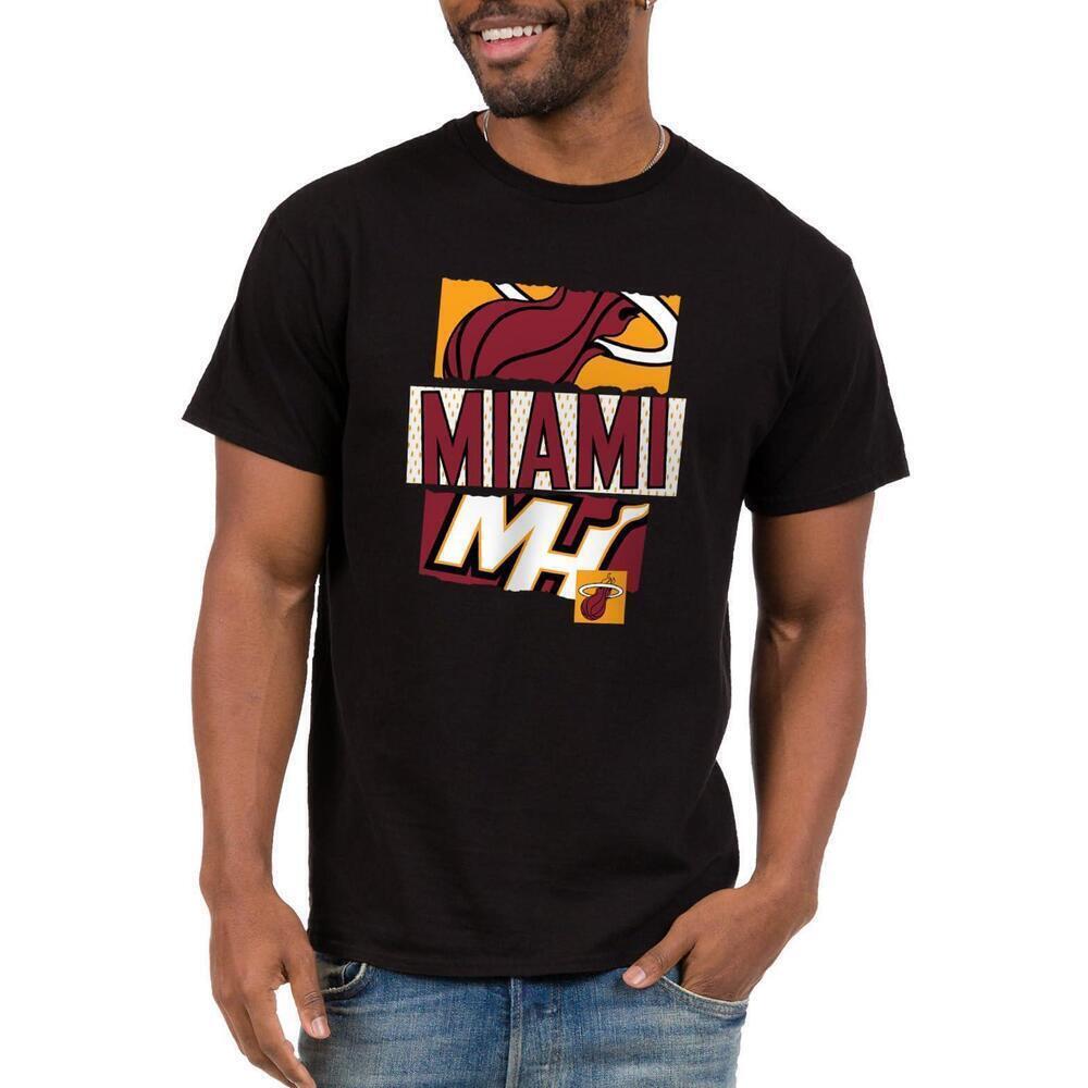 Junk Food NBA Ripped Logos Basketball Fan Graphic Unisex T-Shirt
